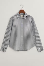 GANT Blue Poplin Striped Shirt - Image 8 of 8