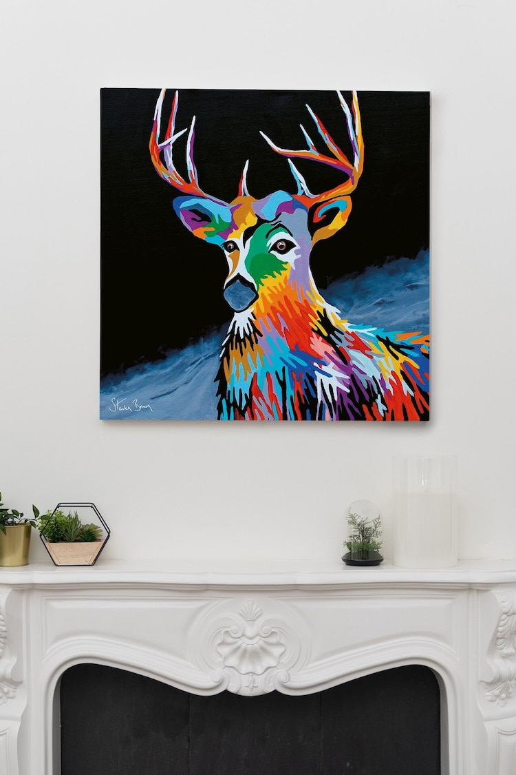 Steven Brown Art Blue Donald McDeer Medium Canvas Print - Image 1 of 4