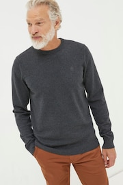 FatFace Braunton Grey Crew Jumper - Image 1 of 4