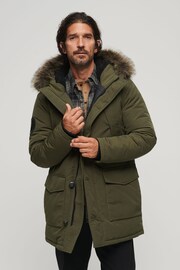 Superdry Green Everest Faux Fur Hooded Parka - Image 1 of 6