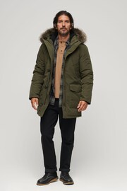 Superdry Green Everest Faux Fur Hooded Parka - Image 2 of 6