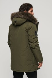 Superdry Green Everest Faux Fur Hooded Parka - Image 3 of 6