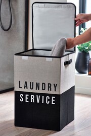 Mono Collapsible Slogan Laundry Basket - Image 2 of 8