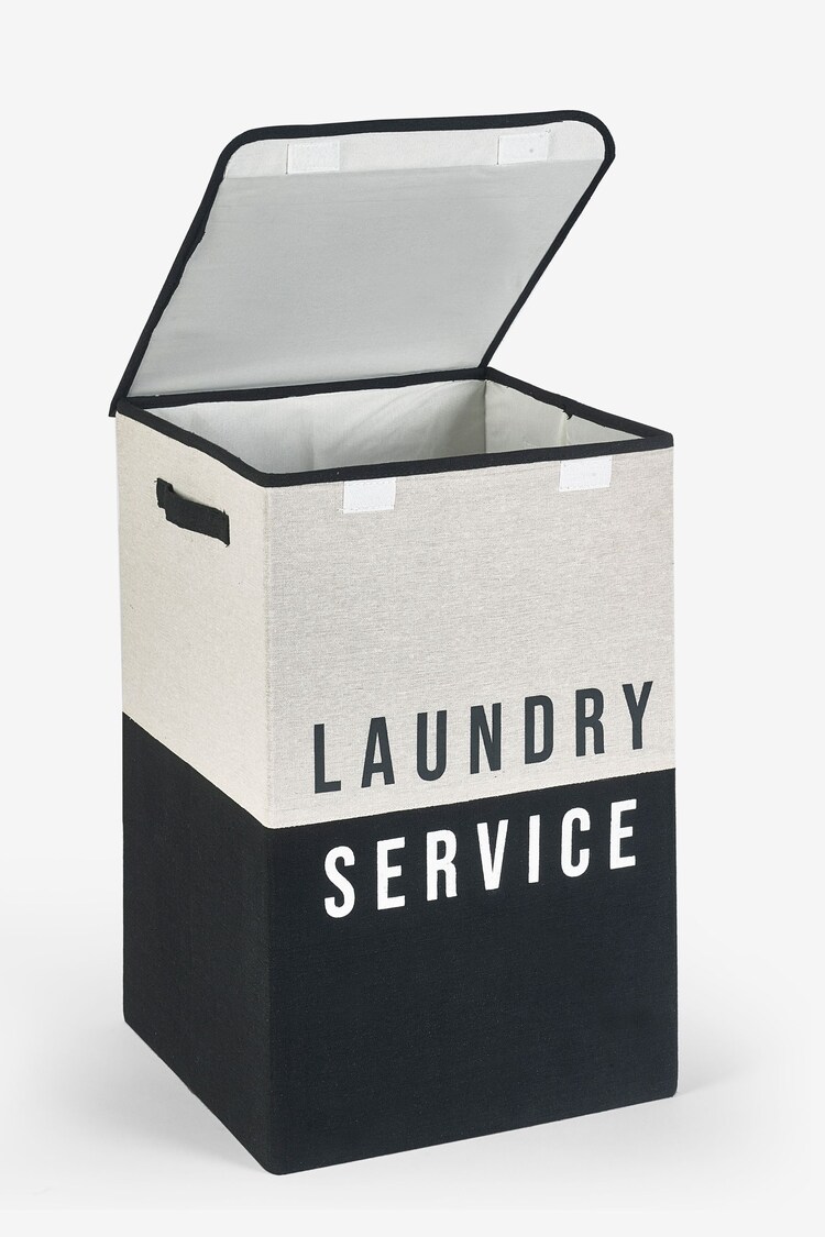 Mono Collapsible Slogan Laundry Basket - Image 8 of 8