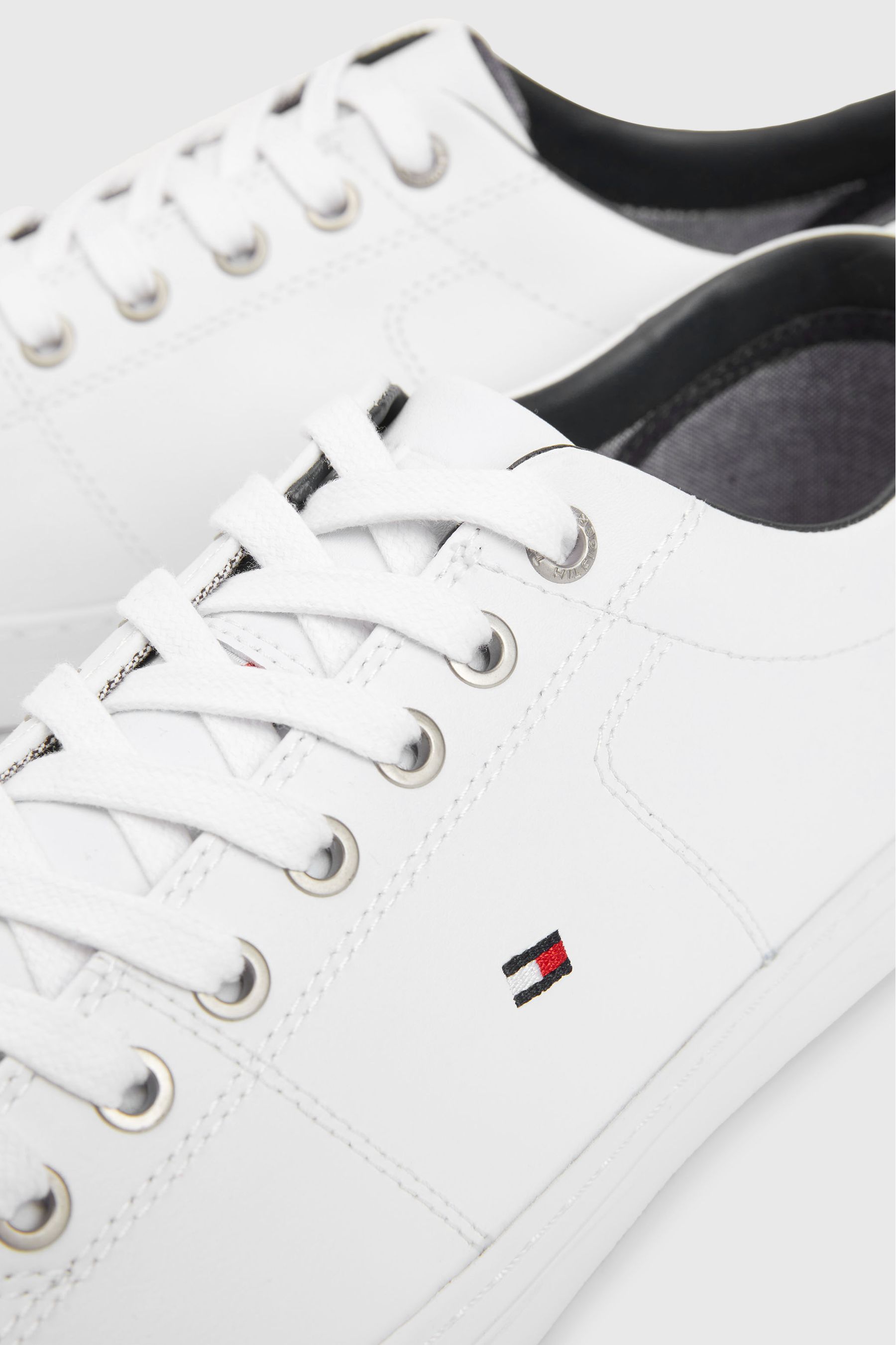 Buy Tommy Hilfiger White Essential Leather Trainers from Next Singapore