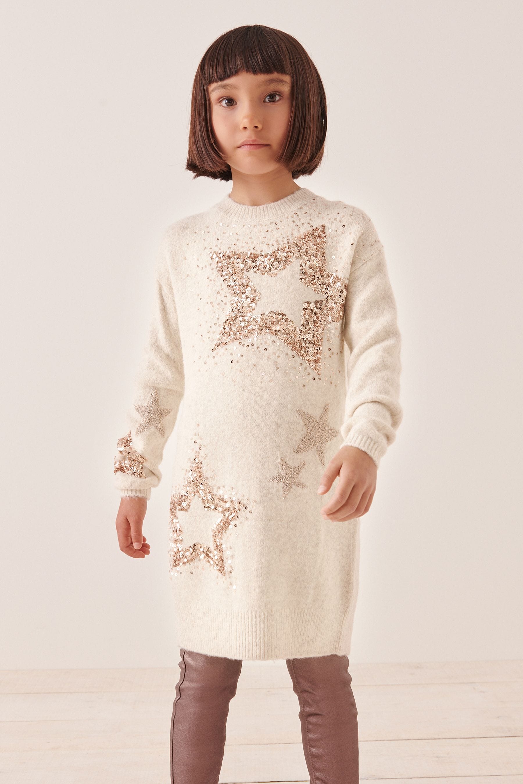Cream sequin jumper shop