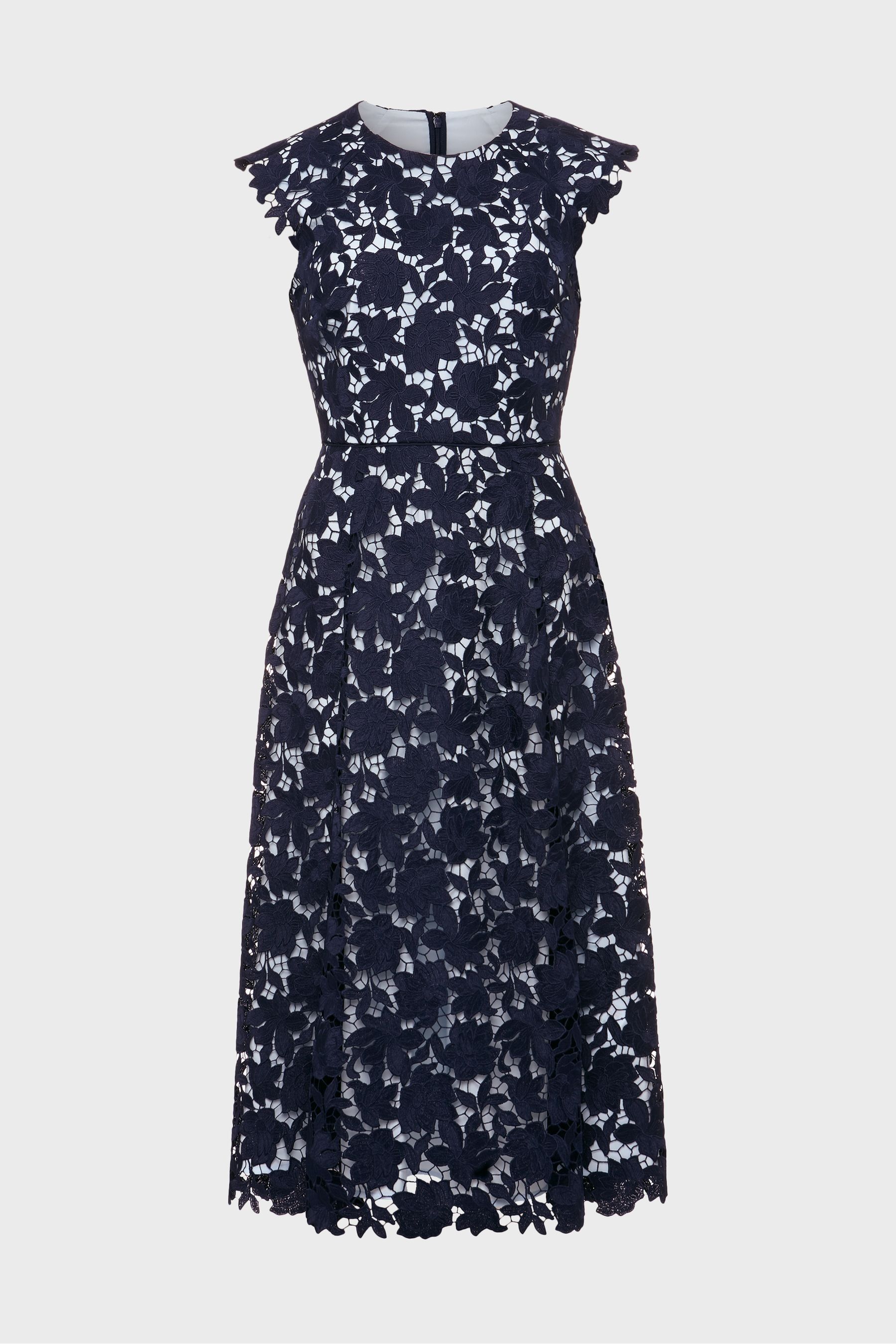 Hobbs blue sales lace dress