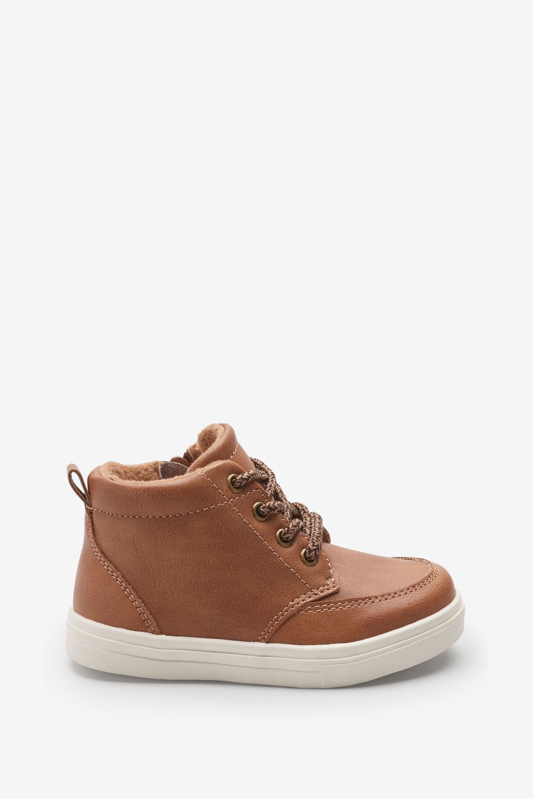 Buy Tan Brown Standard Fit F Warm Lined Chukka Boots from the Next UK online shop