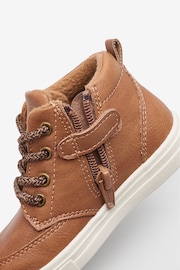 Tan Brown Standard Fit (F) Warm Lined Chukka Boots - Image 4 of 5