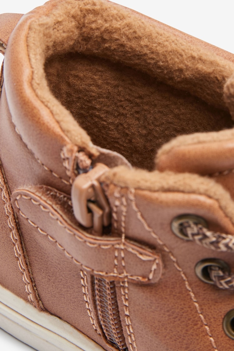 Tan Brown Standard Fit (F) Warm Lined Chukka Boots - Image 5 of 5