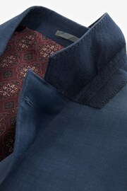 Light Blue Light Blue Slim Fit Signature Tollegno Wool Plain Suit Jacket - Image 8 of 10