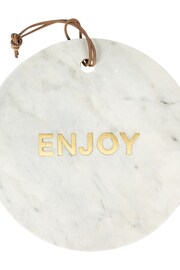 Artesa White Round Marble Cheese Board - Image 5 of 5