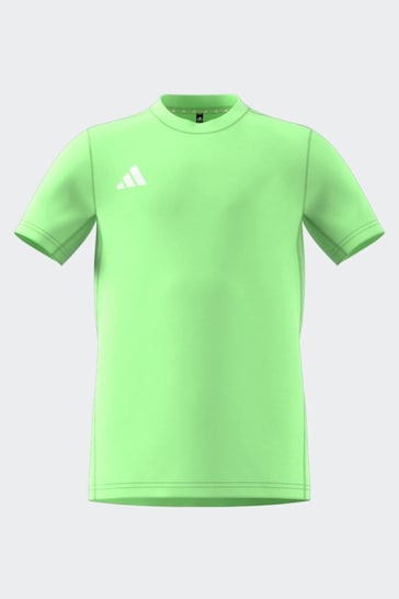 adidas Light Green Essentials 3-Stripes Cotton T-Shirt