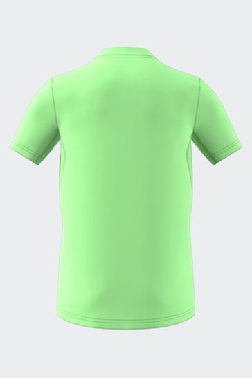 adidas Light Green Essentials 3-Stripes Cotton T-Shirt