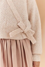 Pink Ballet Style Wrap Front Tie Jumper (3-16yrs) - Image 5 of 9