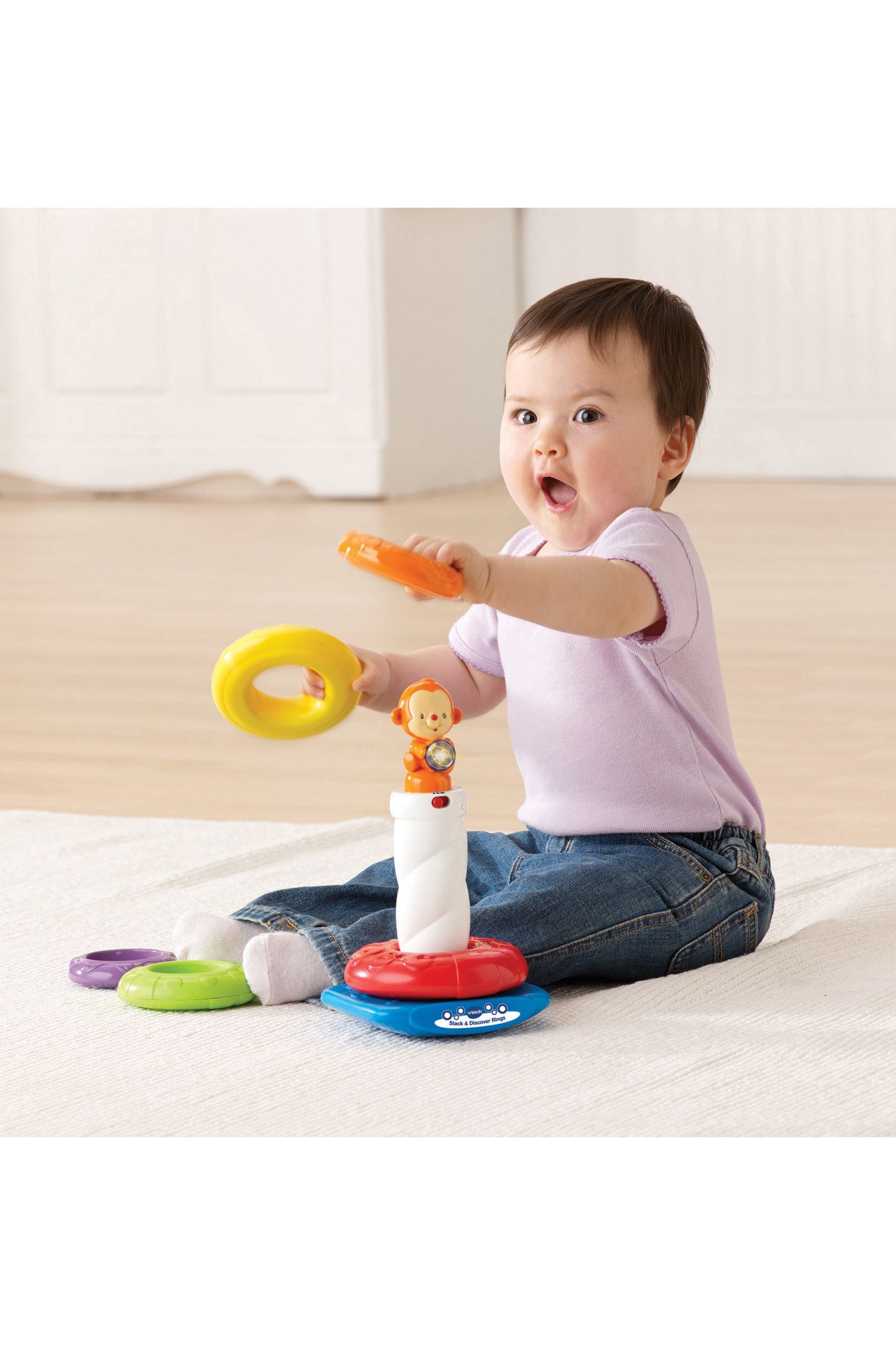Vtech stack hot sale & discover rings