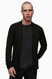 AllSaints Black Mode Merino Open Cardigan - Image 1 of 5