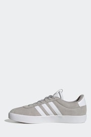 adidas Grey/White VL Court 3.0 Trainers - Image 2 of 9