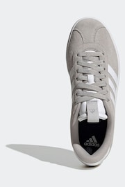 adidas Grey/White VL Court 3.0 Trainers - Image 6 of 9