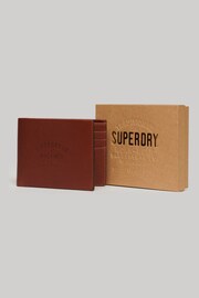 Superdry Brown Leather Wallet In Box - Image 2 of 6