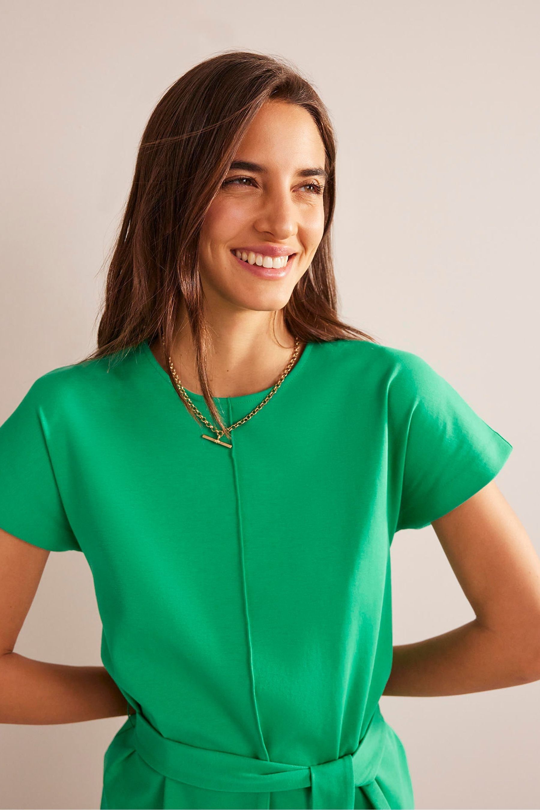 Buy Boden Green Tara Jersey T Shirt Dress from Next Ireland