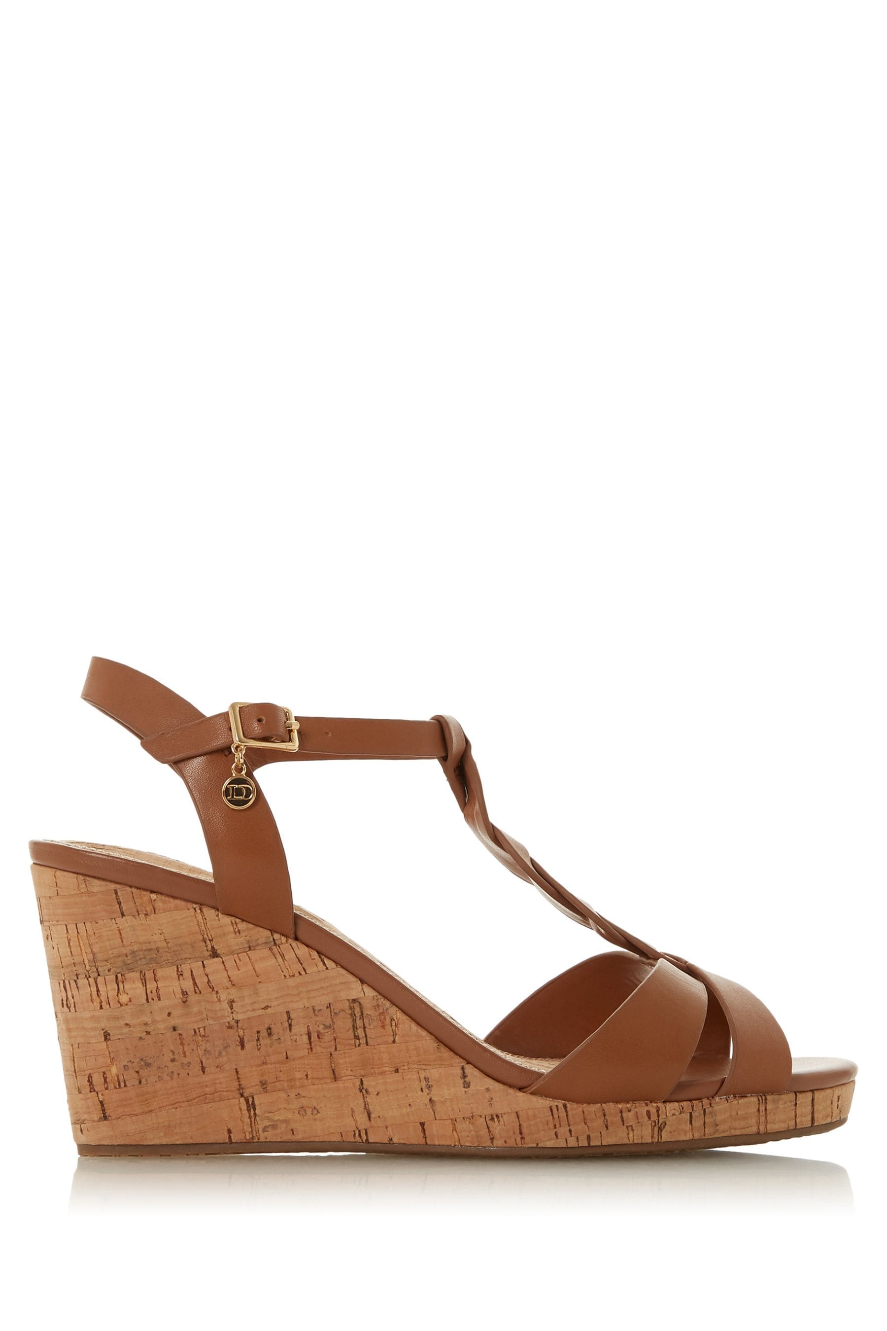 Dune tan wedge sandals hot sale