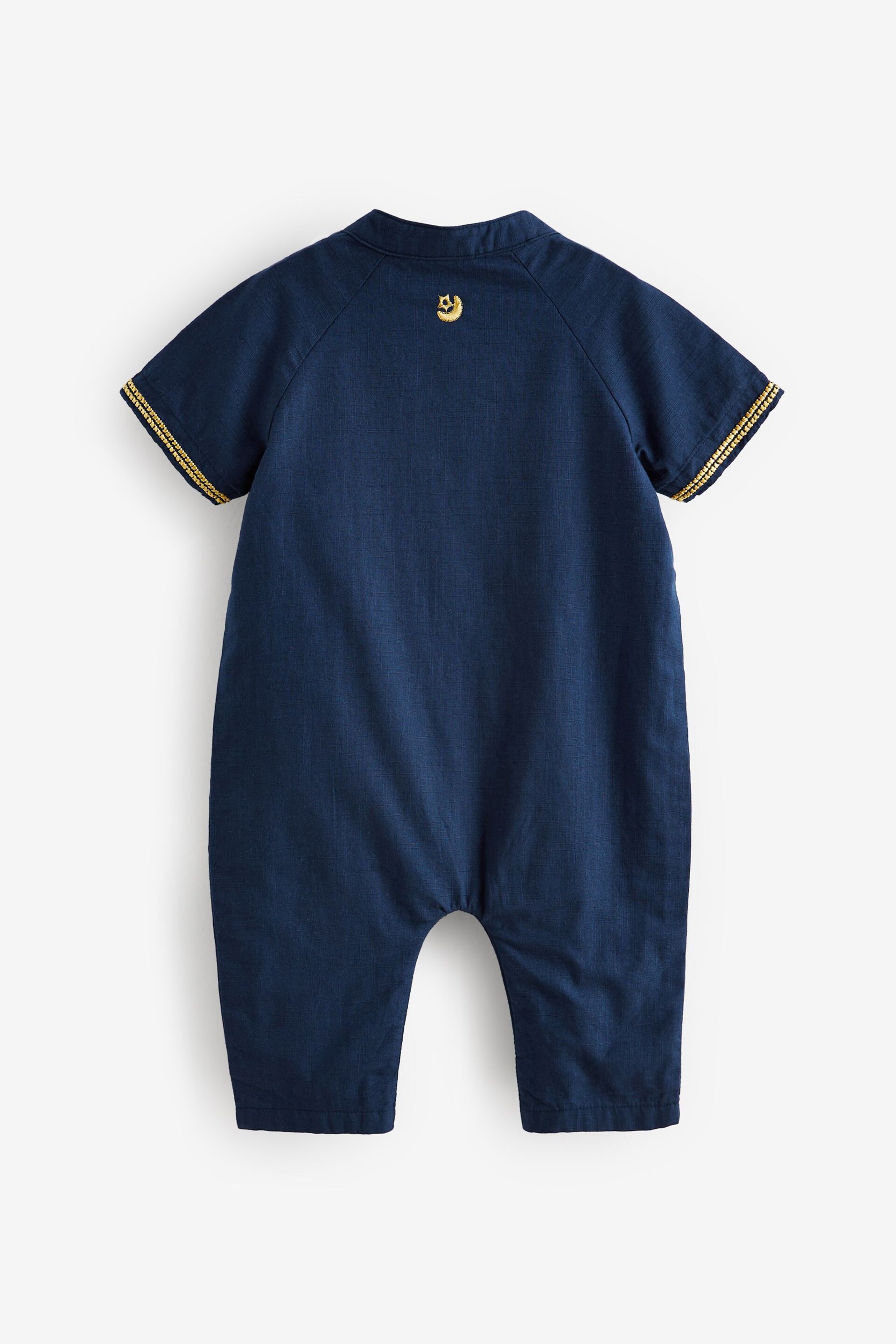 Navy Blue Occasion Baby Romper (0mths-2yrs) - Image 5 of 6