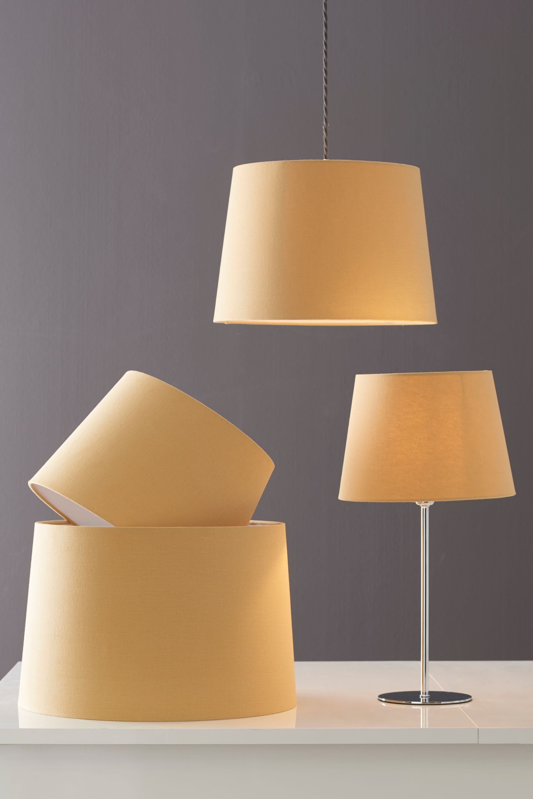 Ochre shops floor lamp shade