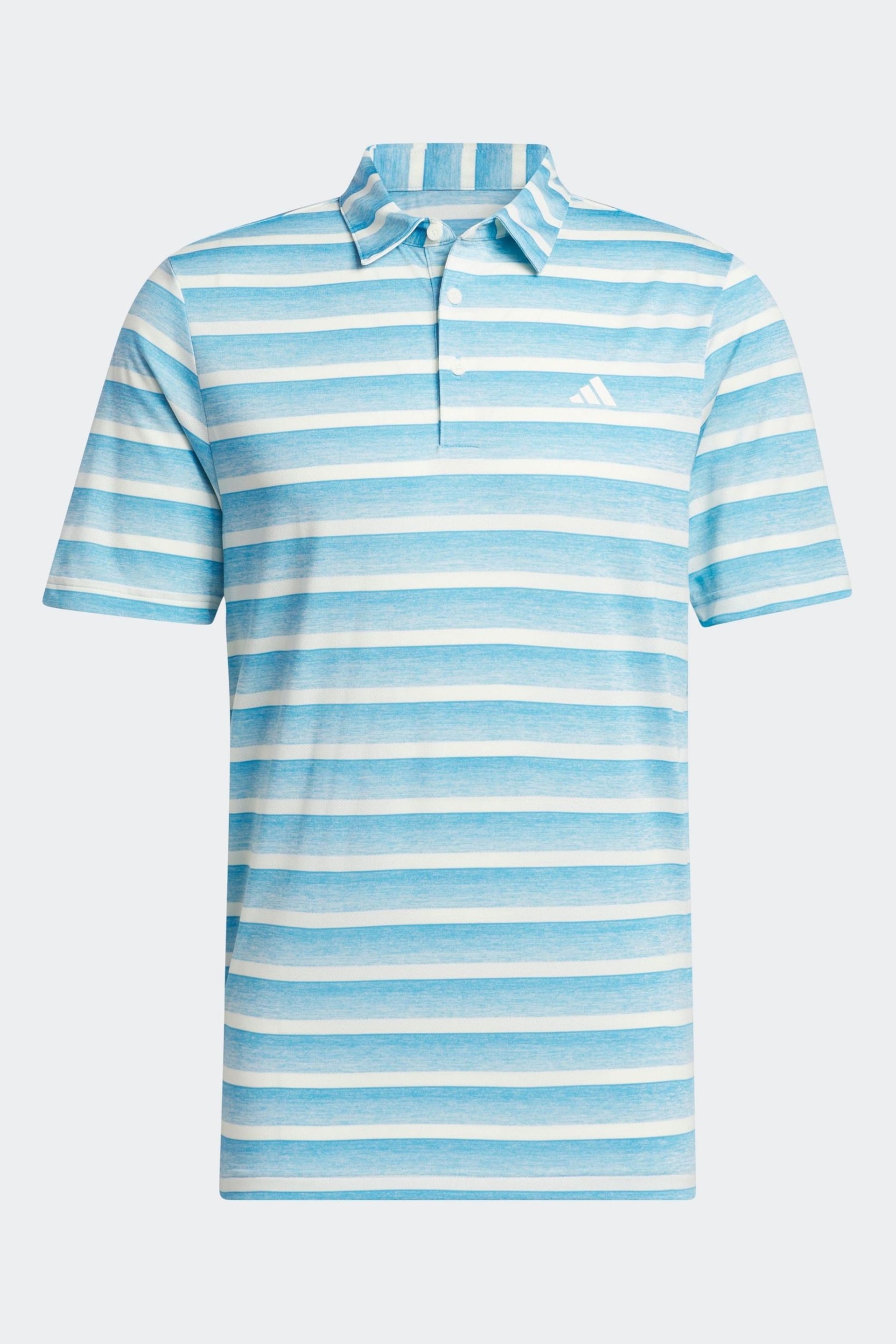 adidas Golf Two Colour Striped Polo Shirt - Image 7 of 7