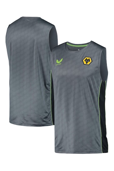 Fanatics Grey Wolverhampton Wanderers Players Training Vest