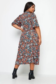 Yours Curve Multi Floral Maxi Wrap Dress - Image 2 of 4