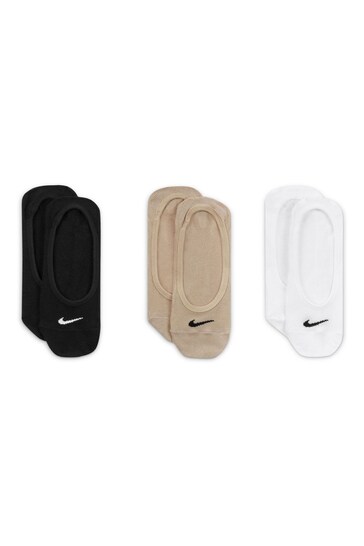 Nike Multi Everyday Lightweight Training Footie Socks 3 Pack