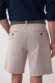 Clay Cotton Oxford Chino Shorts with Belt Included - Image 3 of 7