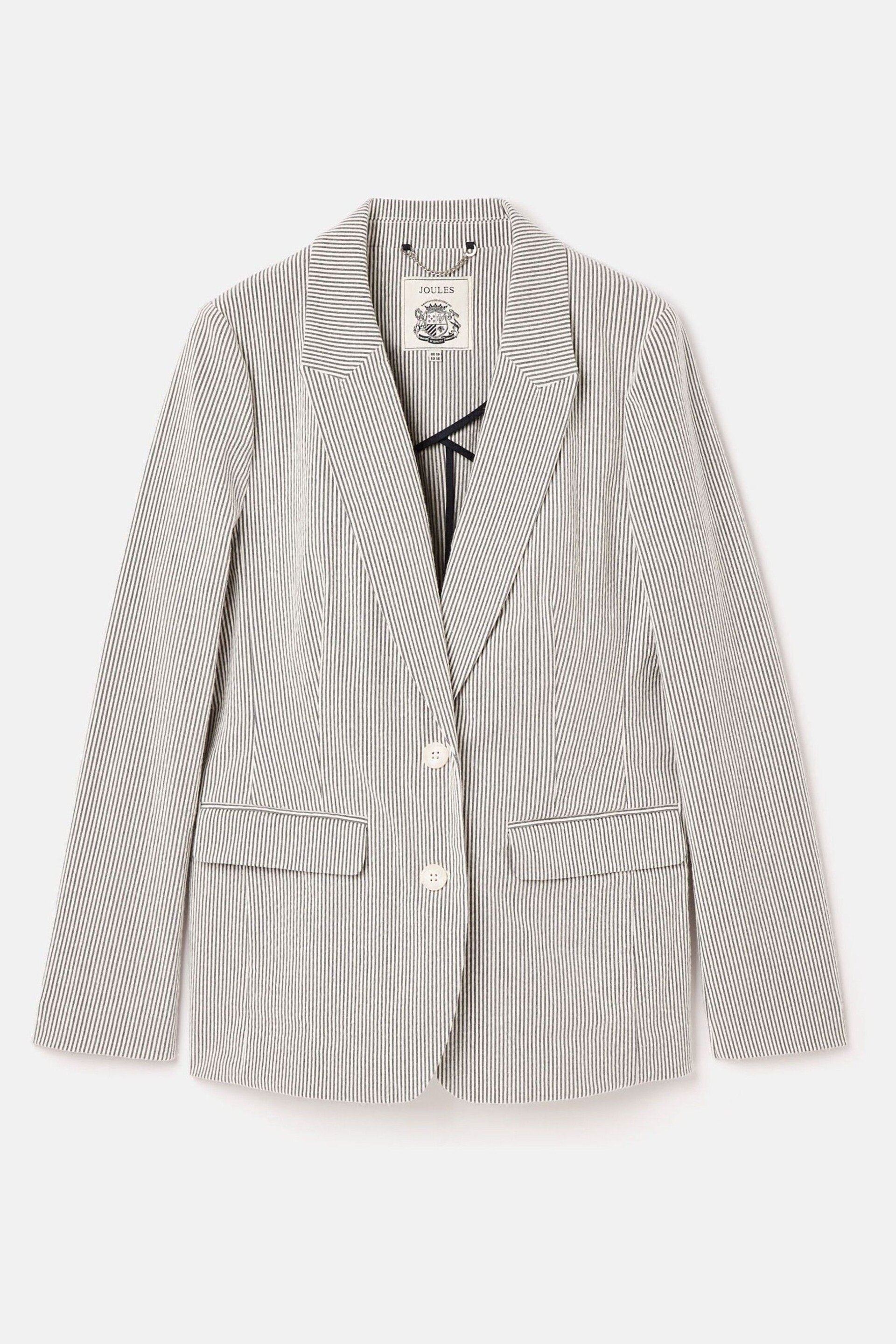 Joules Belmont Cream/Navy Seersucker Boating Blazer - Image 1 of 2