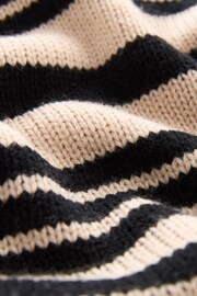 Neutral Brown Stripe Long Sleeve Shirt Layer Jumper - Image 6 of 6