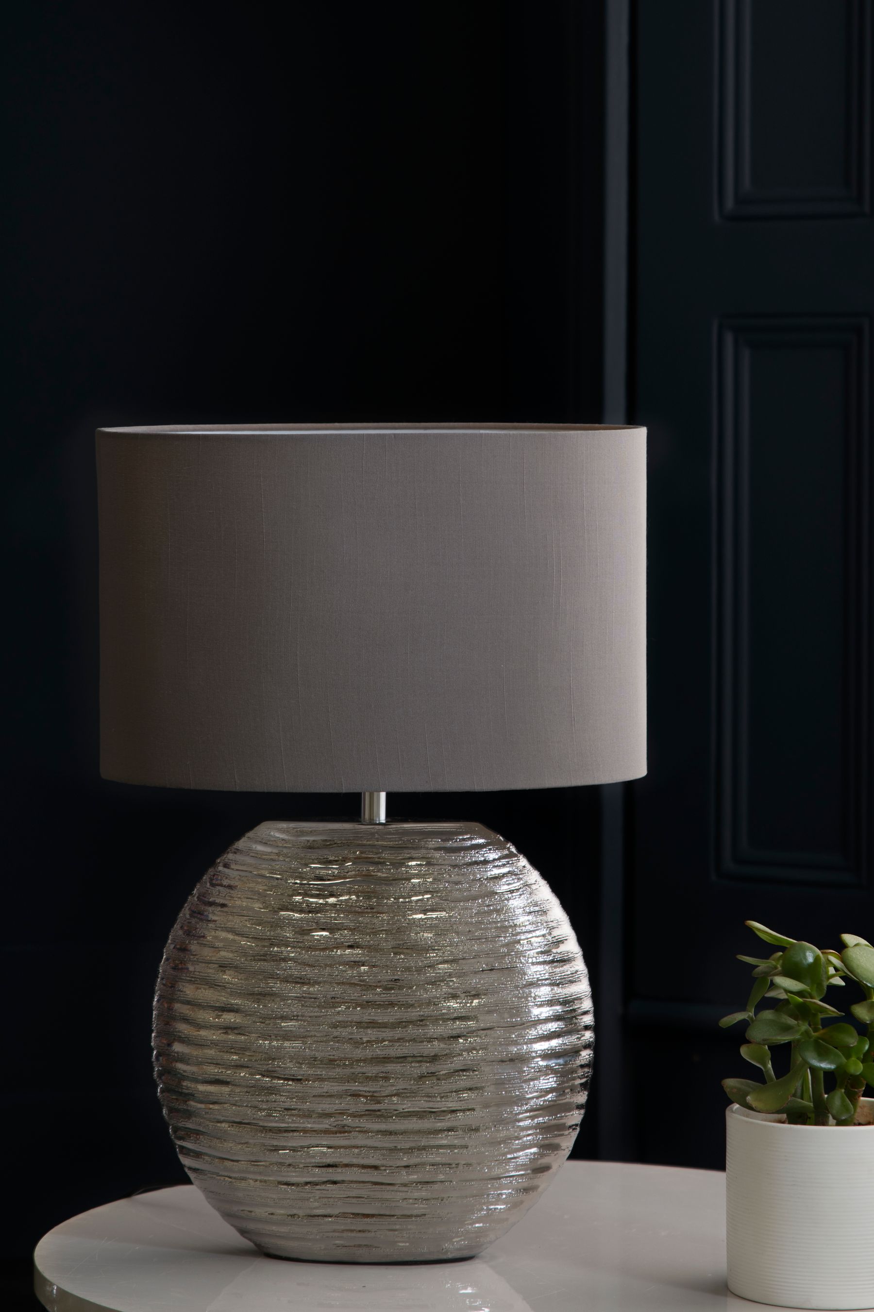 Next shop silver lamp