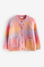 Pink/Lilac Purple Cosy Cardigan (12mths-7yrs) - Image 4 of 6