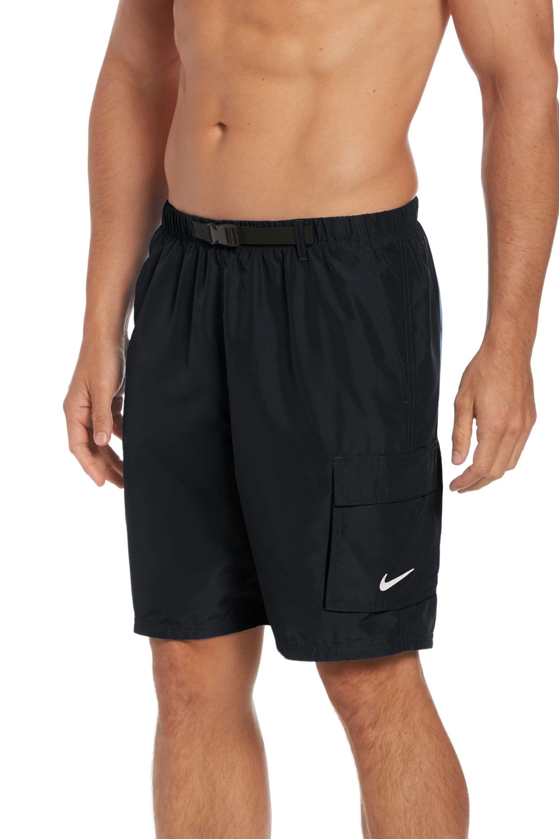 Buy Nike Black Cargo Pocket Swim Shorts from the Next UK online shop