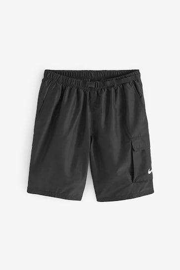 Nike Black Cargo Pocket Swim Shorts