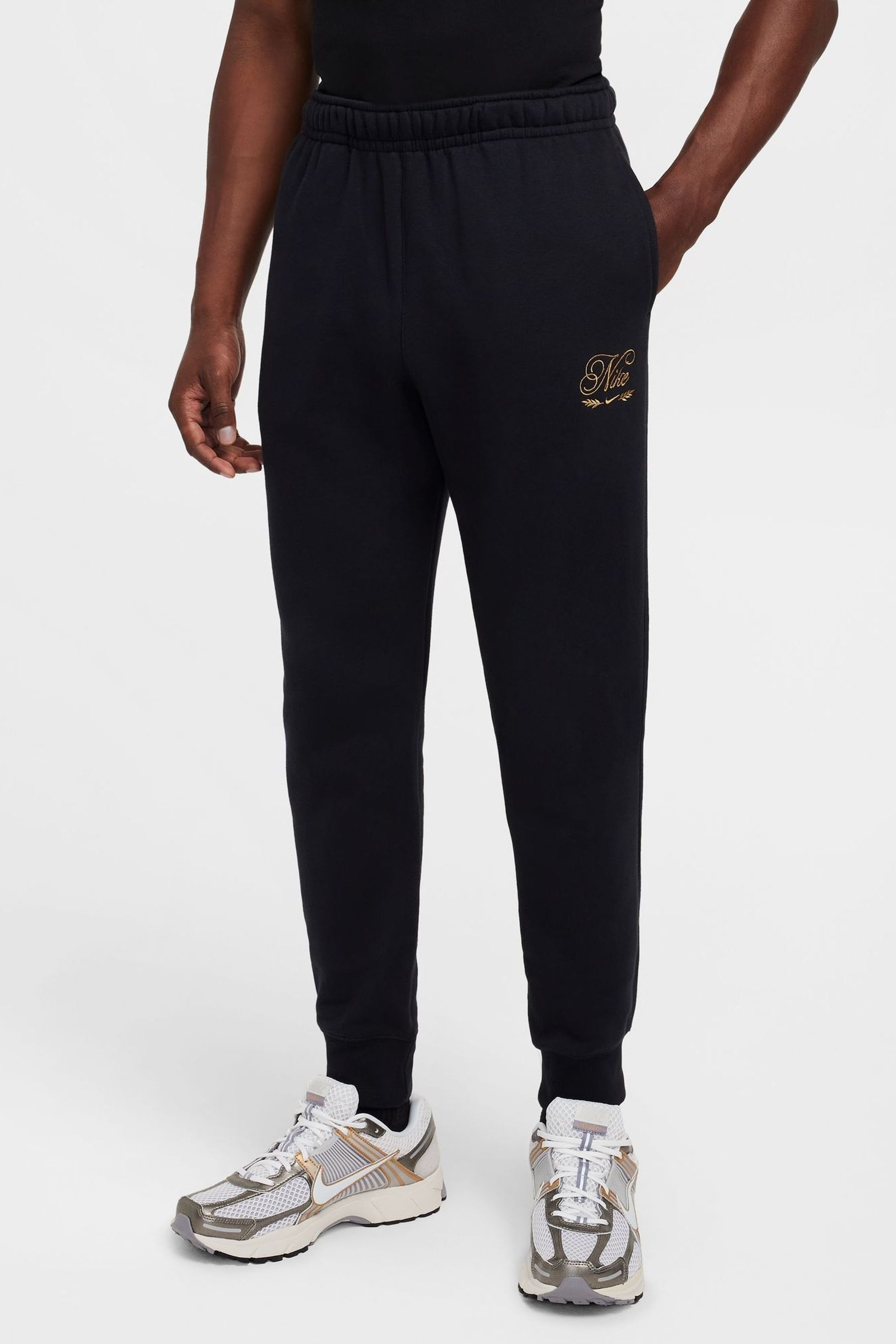 Buy Nike Black Club Embroidered Cargo Joggers from the Next UK online shop