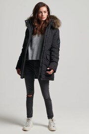 Superdry Black Everest Parka Coat - Image 3 of 8