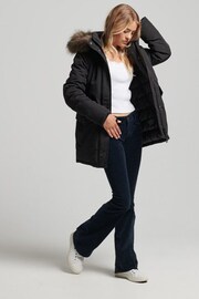 Superdry Black Everest Parka Coat - Image 4 of 8