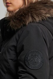 Superdry Black Everest Parka Coat - Image 5 of 8