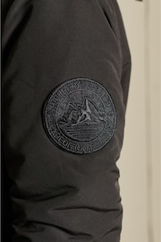Superdry Black Everest Parka Coat - Image 7 of 8