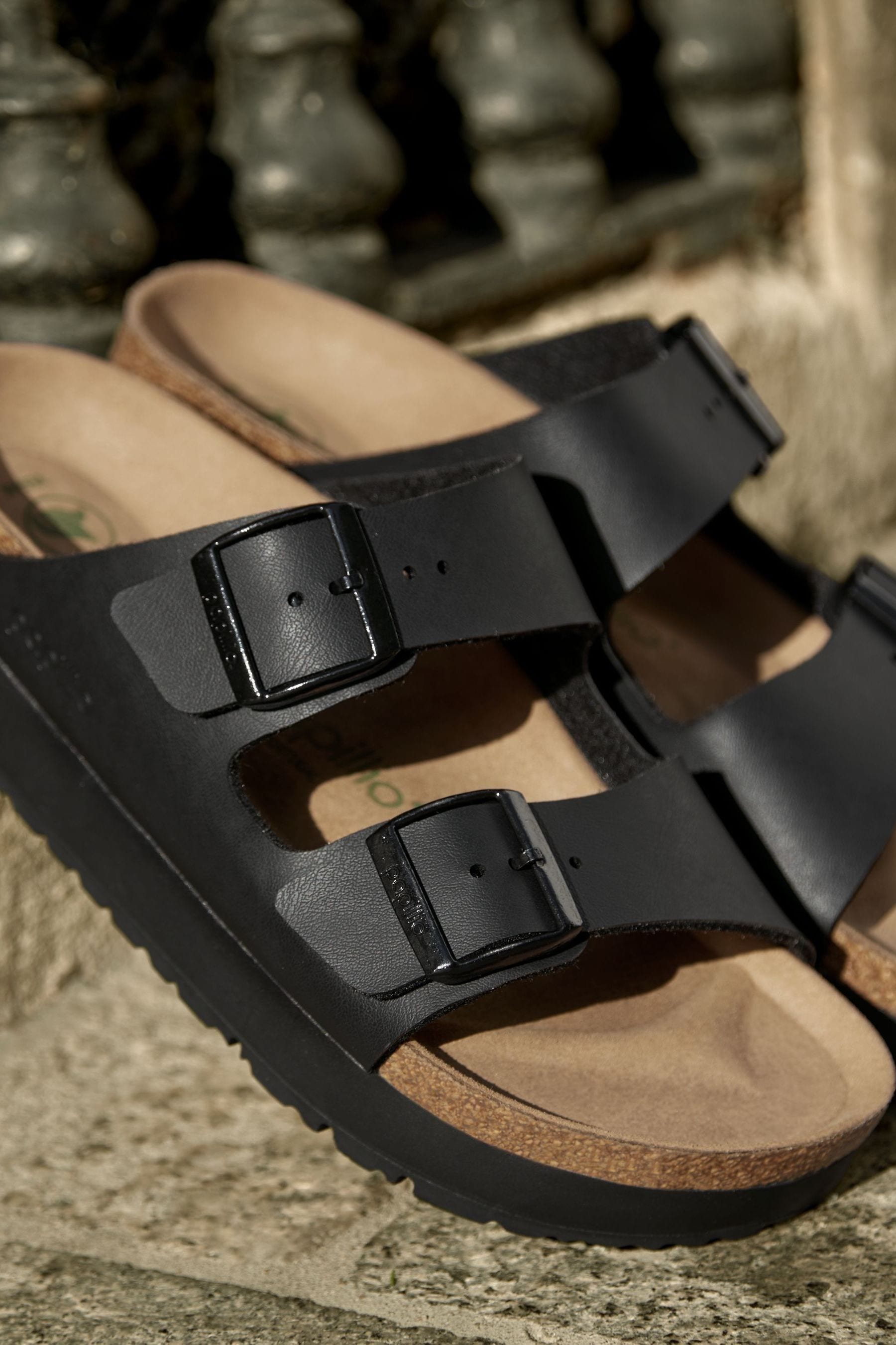 Buy Birkenstock Black Birko Flor Papillio Flex Platform Sandals from the Next UK online shop