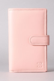 Lakeland Leather Pink Medium Leather Tab Purse - Image 2 of 5