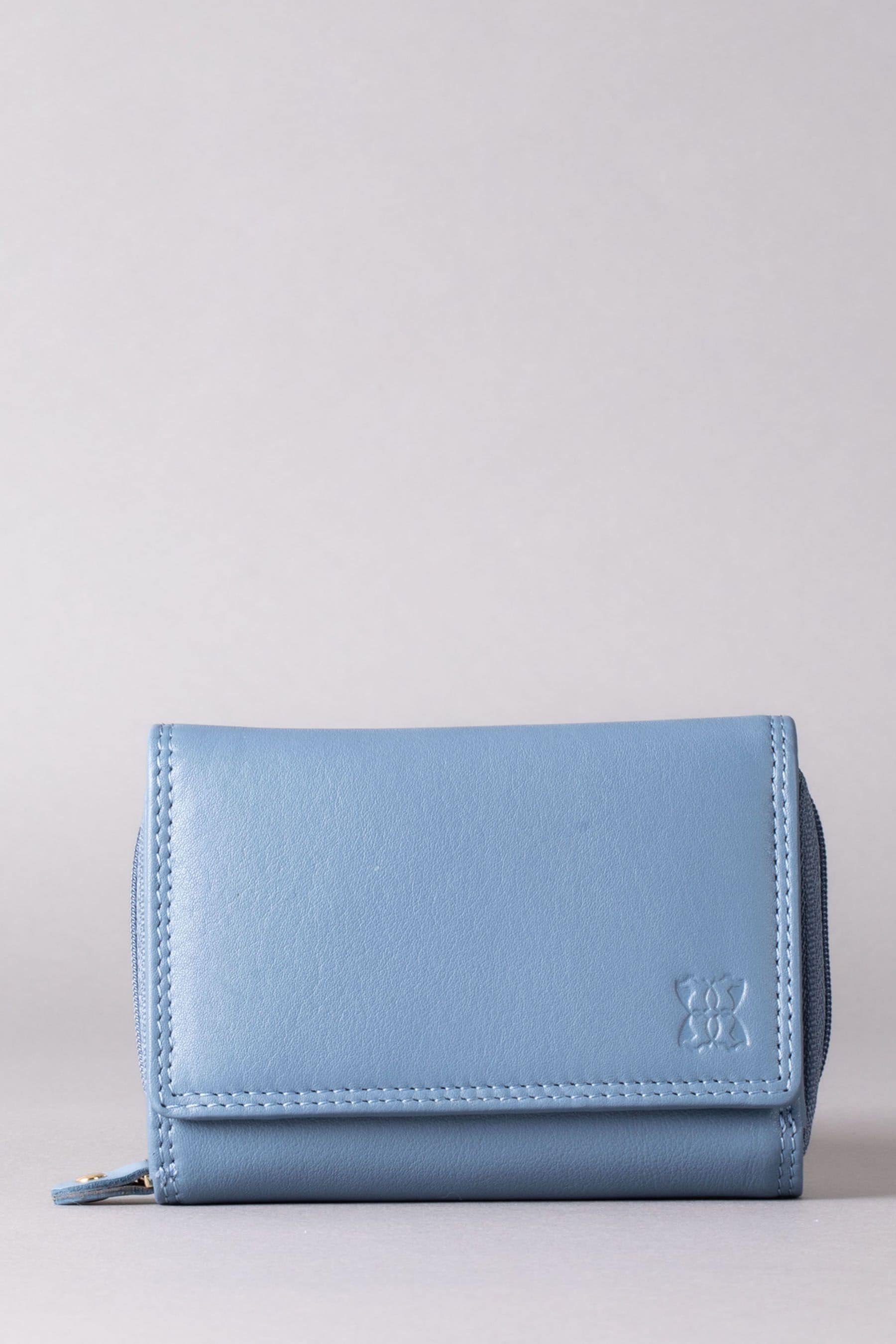 Lakeland Leather Light Blue Small Leather Purse