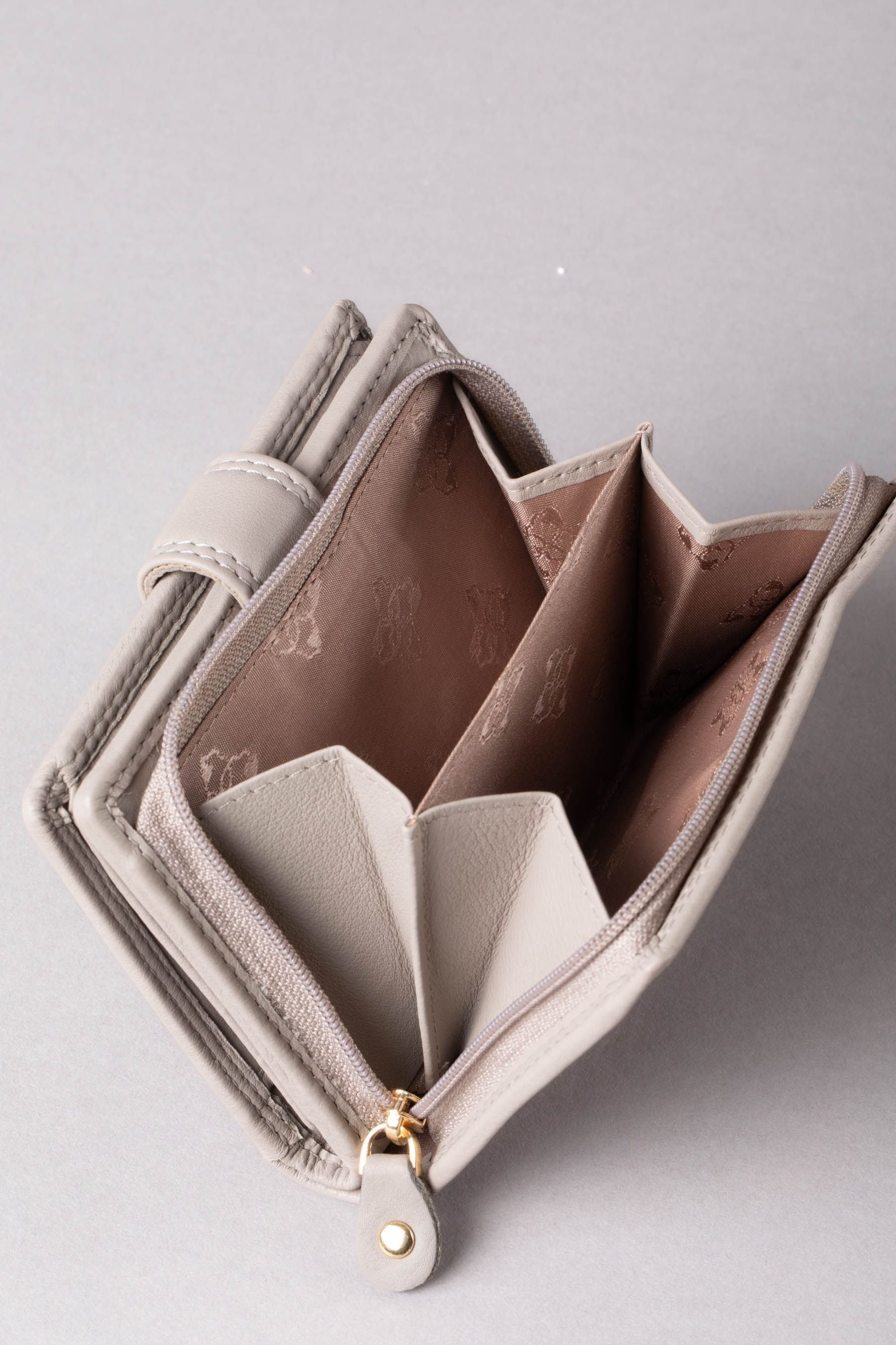 Buy Lakeland Leather Grey Small Leather Tab Purse from Next Ireland