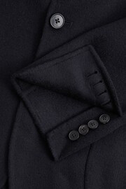 Reiss Navy Flutter Slim Fit Wool Blend Single Breasted Blazer - Image 6 of 7
