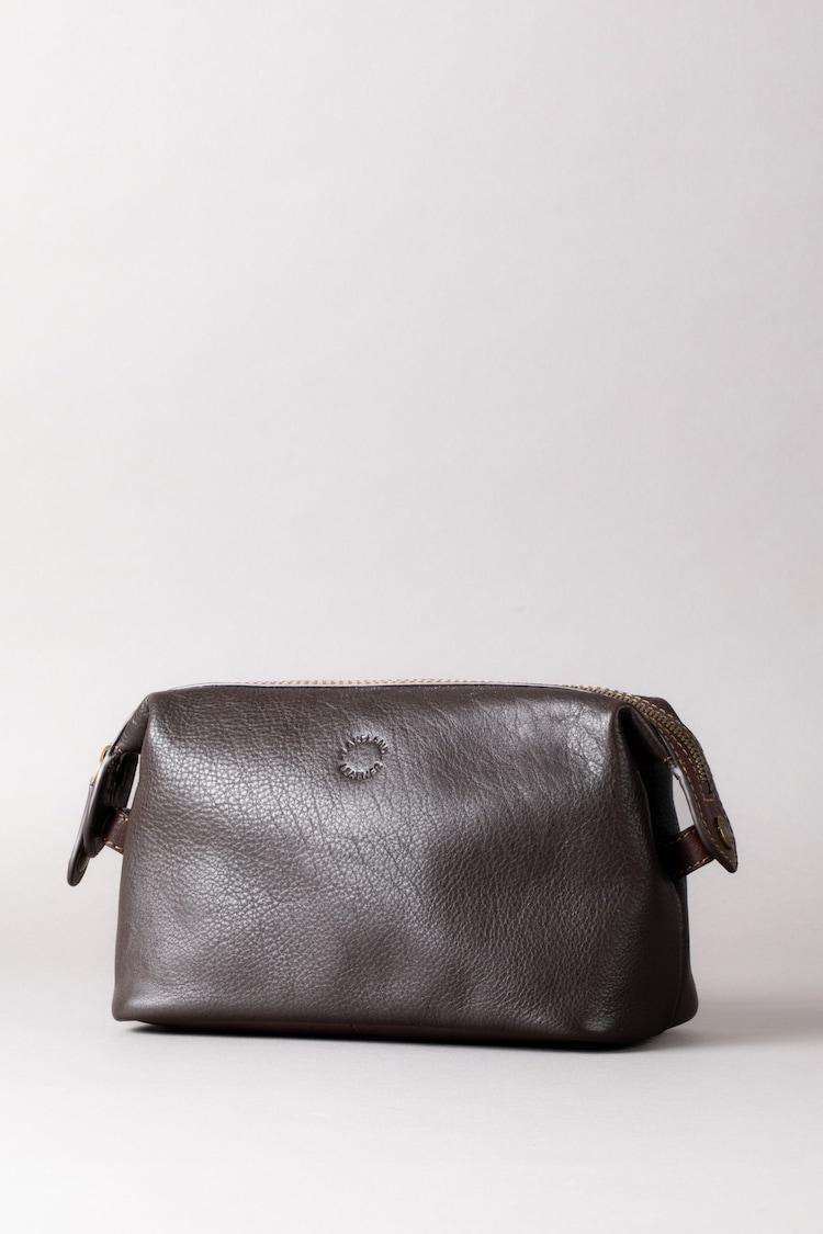 Lakeland Leather Brown Kelsick Leather Washbag - Image 2 of 6